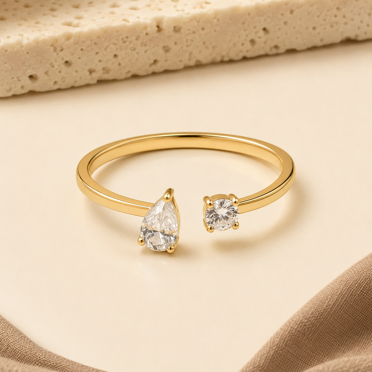 Anel Duo Cristal